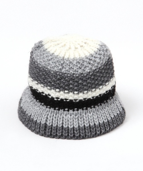 Santelli Francesca（サンテッリフランチェスカ）の「【Santelli Francesca(サンテリフランチェスカ)】ニットハット（ハット・レディース・グレー/ブラウン・FREE）」の2枚目の写真