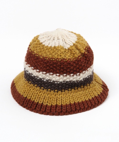 Santelli Francesca（サンテッリフランチェスカ）の「【Santelli Francesca(サンテリフランチェスカ)】ニットハット（ハット・レディース・グレー/ブラウン・FREE）」の3枚目の写真