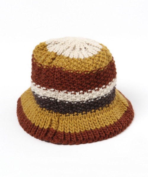 Santelli Francesca（サンテッリフランチェスカ）の「【Santelli Francesca(サンテリフランチェスカ)】ニットハット（ハット・レディース・グレー/ブラウン・FREE）」の5枚目の写真