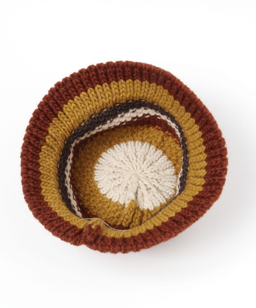 Santelli Francesca（サンテッリフランチェスカ）の「【Santelli Francesca(サンテリフランチェスカ)】ニットハット（ハット・レディース・グレー/ブラウン・FREE）」の6枚目の写真