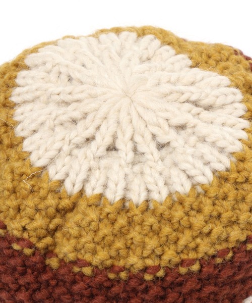 Santelli Francesca（サンテッリフランチェスカ）の「【Santelli Francesca(サンテリフランチェスカ)】ニットハット（ハット・レディース・グレー/ブラウン・FREE）」の7枚目の写真