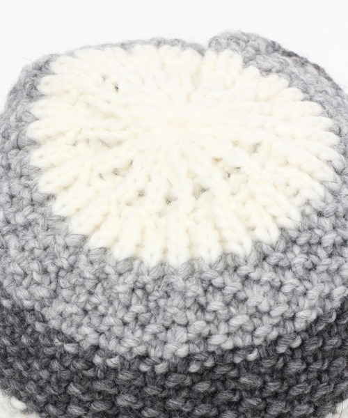 Santelli Francesca（サンテッリフランチェスカ）の「【Santelli Francesca(サンテリフランチェスカ)】ニットハット（ハット・レディース・グレー/ブラウン・FREE）」の10枚目の写真