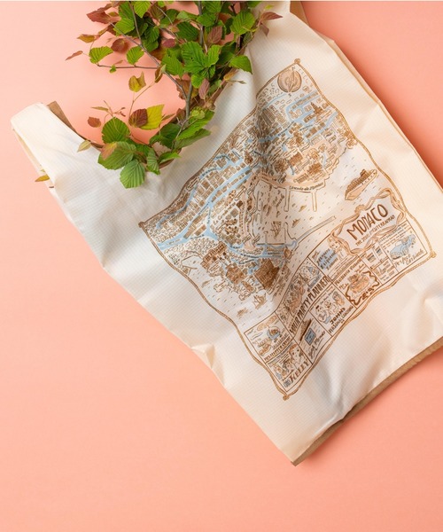 salle de bal(サルデバル)の「CHIZUTABI / チズタビ トートバッグ CHIZUTABI TOTE KBI(トートバッグ・レディース・オレンジ/ブラウン/ターコイズブルー/ブルー/ダークオレンジ/アイボリー/ピンク系1/ブラック/グレー/サックスブルー/グリーン/カーキ/パープル/ピンク・FREE)」の1枚目の写真