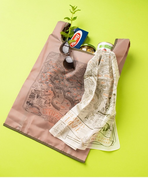 salle de bal(サルデバル)の「CHIZUTABI / チズタビ トートバッグ CHIZUTABI TOTE KBI(トートバッグ・レディース・オレンジ/ブラウン/ターコイズブルー/ブルー/ダークオレンジ/アイボリー/ピンク系1/ブラック/グレー/サックスブルー/グリーン/カーキ/パープル/ピンク・FREE)」の5枚目の写真