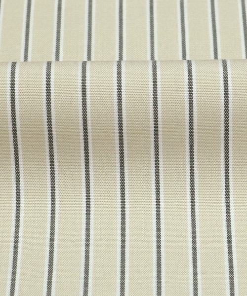 TOKYO SHIRTS(トウキョウシャツ)の「形態安定ノーアイロン スタンドカラー 長袖ビジネスワイシャツ(ビジネスシャツ・レディース・ベージュ・LL/S/M/L/XL)」の5枚目の写真