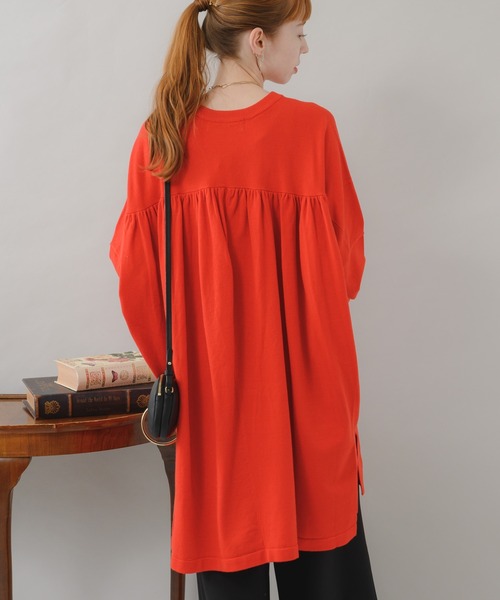 46大きいサイズ ローズティアラ 秋準備♡軽量♡着痩せ♡ニットフレアー  