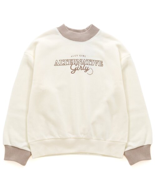algy(アルジー)の「プチハイレイヤード風トレーナー(スウェット・キッズ・チャコール/ラベンダー/アイボリー・XXX-SMALL/XX-SMALL/X-SMALL/SMALL/MEDIUM)」の15枚目の写真