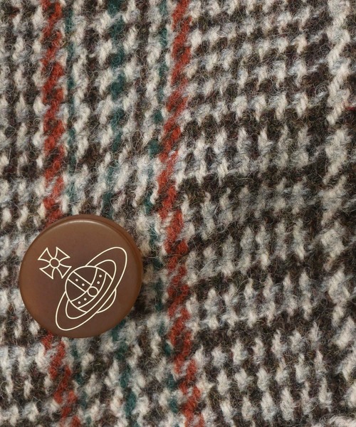 ストールチェックコート ヴィヴィアン・ウエストウッドマン 中古・古着通販】Vivienne Westwood man (ヴィヴィアン ウェスト