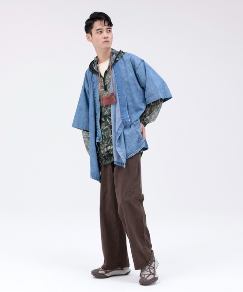 ARCH & LINE(アーチアンドライン)の「ライトデニム作務衣LIGHT DENIM SAMUE(その他アウター・レディース・ブルー/アクア・1)」の3枚目の写真