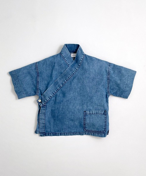ARCH & LINE(アーチアンドライン)の「ライトデニム作務衣LIGHT DENIM SAMUE(その他アウター・レディース・ブルー/アクア・1)」の6枚目の写真
