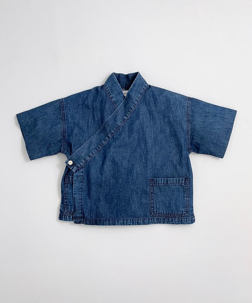 ARCH & LINE(アーチアンドライン)の「ライトデニム作務衣LIGHT DENIM SAMUE(その他アウター・レディース・ブルー/アクア・1)」の8枚目の写真