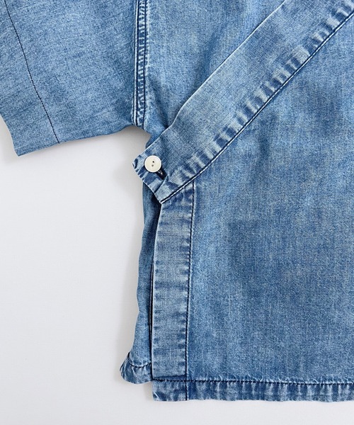 ARCH & LINE(アーチアンドライン)の「ライトデニム作務衣LIGHT DENIM SAMUE(その他アウター・レディース・ブルー/アクア・1)」の12枚目の写真
