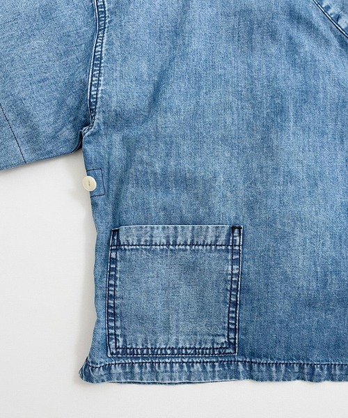 ARCH & LINE(アーチアンドライン)の「ライトデニム作務衣LIGHT DENIM SAMUE(その他アウター・レディース・ブルー/アクア・1)」の13枚目の写真