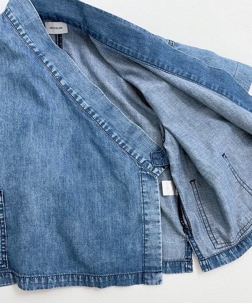 ARCH & LINE(アーチアンドライン)の「ライトデニム作務衣LIGHT DENIM SAMUE(その他アウター・レディース・ブルー/アクア・1)」の14枚目の写真