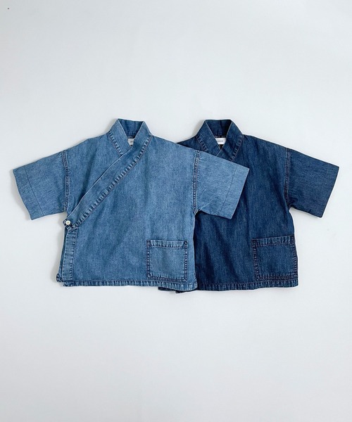 ARCH & LINE(アーチアンドライン)の「ライトデニム作務衣LIGHT DENIM SAMUE(その他アウター・レディース・ブルー/アクア・1)」の16枚目の写真