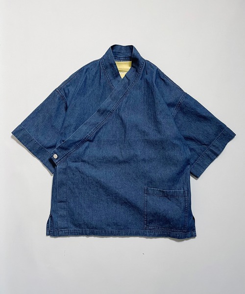 ARCH & LINE(アーチアンドライン)の「ライトデニム作務衣LIGHT DENIM SAMUE(その他アウター・レディース・ブルー/アクア・1)」の20枚目の写真