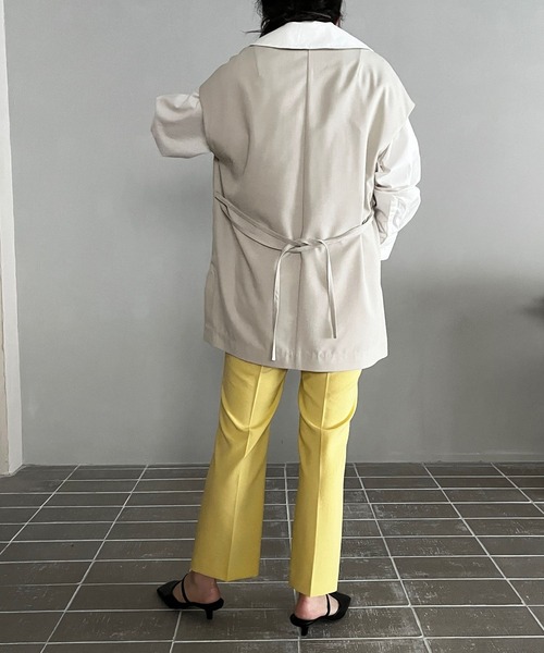 LOWRYS FARM（ローリーズファーム）の「スタイルUPストレッチフレアパンツ　184489（その他パンツ・レディース・イエロー/ブラック/グリーン/アイボリー・SMALL/MEDIUM/LARGE）」の10枚目の写真