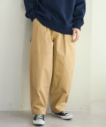 DISCOAT | ダブルニーワイドテーパードパンツ(チノパンツ)