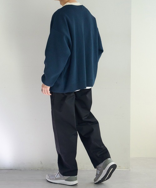 DISCOAT（ディスコート）の「ダブルニーワイドテーパードパンツ（チノパンツ・メンズ・ブラック/ベージュ・MEDIUM/LARGE）」の7枚目の写真