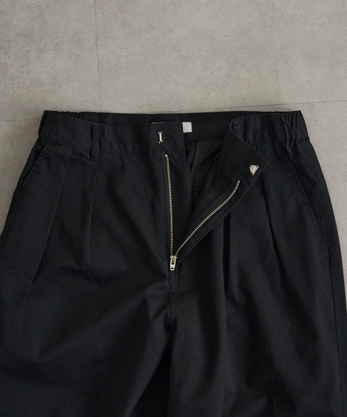 DISCOAT（ディスコート）の「ダブルニーワイドテーパードパンツ（チノパンツ・メンズ・ブラック/ベージュ・MEDIUM/LARGE）」の14枚目の写真