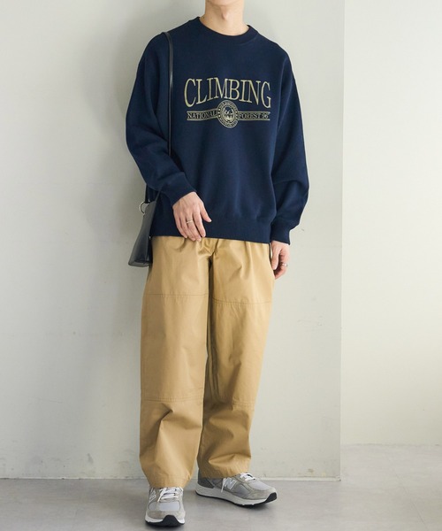 DISCOAT（ディスコート）の「ダブルニーワイドテーパードパンツ（チノパンツ・メンズ・ブラック/ベージュ・MEDIUM/LARGE）」の15枚目の写真