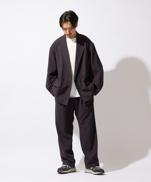 JOURNAL STANDARD(ジャーナルスタンダード)の「【ジャケット+イージーパンツの2点セット】ポリエステルトロ W セットアップ(セットアップ・メンズ・アイボリー/ベージュ系その他/ブラック系その他・LARGE/SMALL/MEDIUM)」の6枚目の写真