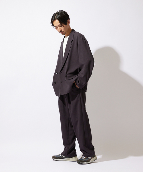 JOURNAL STANDARD(ジャーナルスタンダード)の「【ジャケット+イージーパンツの2点セット】ポリエステルトロ W セットアップ(セットアップ・メンズ・アイボリー/ベージュ系その他/ブラック系その他・LARGE/SMALL/MEDIUM)」の7枚目の写真