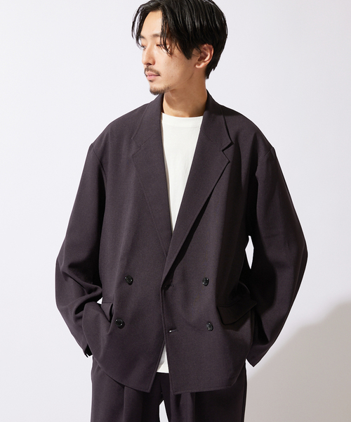 JOURNAL STANDARD(ジャーナルスタンダード)の「【ジャケット+イージーパンツの2点セット】ポリエステルトロ W セットアップ(セットアップ・メンズ・アイボリー/ベージュ系その他/ブラック系その他・LARGE/SMALL/MEDIUM)」の10枚目の写真