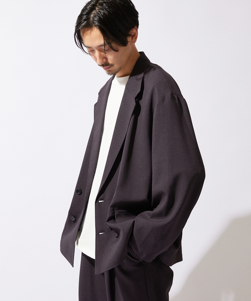 JOURNAL STANDARD(ジャーナルスタンダード)の「【ジャケット+イージーパンツの2点セット】ポリエステルトロ W セットアップ(セットアップ・メンズ・アイボリー/ベージュ系その他/ブラック系その他・LARGE/SMALL/MEDIUM)」の13枚目の写真