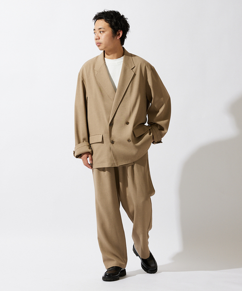 JOURNAL STANDARD(ジャーナルスタンダード)の「【ジャケット+イージーパンツの2点セット】ポリエステルトロ W セットアップ(セットアップ・メンズ・アイボリー/ベージュ系その他/ブラック系その他・LARGE/SMALL/MEDIUM)」の22枚目の写真