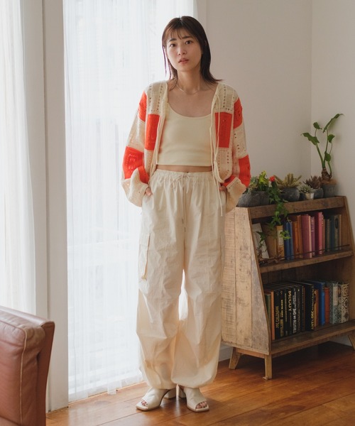 セール】【2023SSアイテム/サイズ展開あり】裾ドロストカーゴ