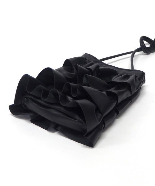 Casselini（キャセリーニ）の「Casselini(キャセリーニ)フリルショルダー（ショルダーバッグ・レディース・シルバー/ブラック/アイボリー/イエロー/カーキ・FREE）」の7枚目の写真