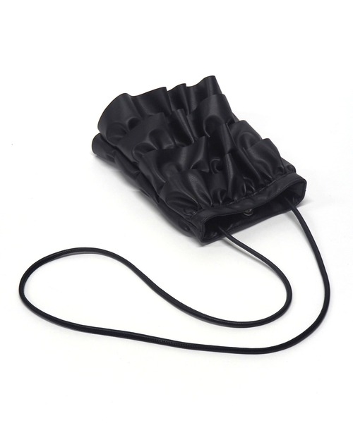 Casselini（キャセリーニ）の「Casselini(キャセリーニ)フリルショルダー（ショルダーバッグ・レディース・シルバー/ブラック/アイボリー/イエロー/カーキ・FREE）」の8枚目の写真