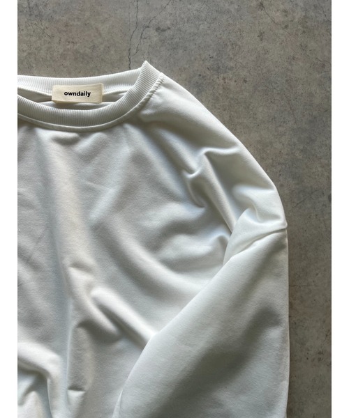 owndaily(オンデイリー)の「ゆるロングTシャツ(Tシャツ/カットソー・レディース・クリアイエロー/ブルー/ブラック/ホワイト・FREE)」の15枚目の写真
