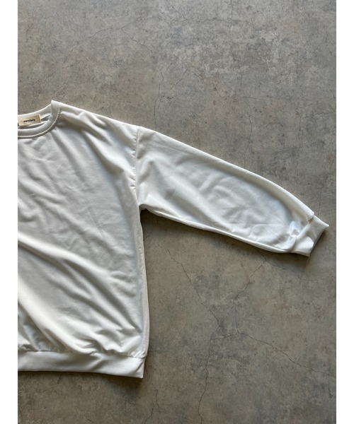 owndaily(オンデイリー)の「ゆるロングTシャツ(Tシャツ/カットソー・レディース・クリアイエロー/ブルー/ブラック/ホワイト・FREE)」の21枚目の写真