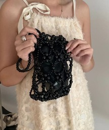 ビーズ編みハンドバッグ