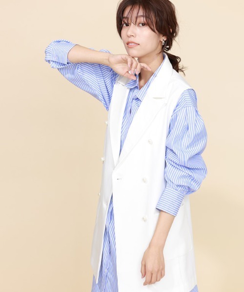 新品】レッセ・パッセ 【美人百花掲載】パールボタンジレ