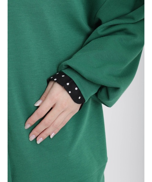 Samansa Mos2（サマンサ モスモス）の「◎ストレッチツイルカットカーディガン（カーディガン/ボレロ・レディース・ブラック/オレンジ/キナリ/グリーン・ﾌﾘ-）」の17枚目の写真