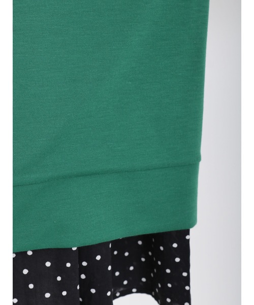 Samansa Mos2（サマンサ モスモス）の「◎ストレッチツイルカットカーディガン（カーディガン/ボレロ・レディース・ブラック/オレンジ/キナリ/グリーン・ﾌﾘ-）」の7枚目の写真