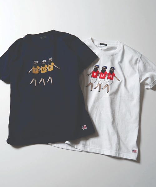 modem design(モデムデザイン)の「MODEM DESIGN モデムデザイン FUN OJISAN Tee Tシャツ(Tシャツ/カットソー・メンズ・ホワイト/ネイビー・SMALL/MEDIUM/LARGE/X-LARGE)」の3枚目の写真