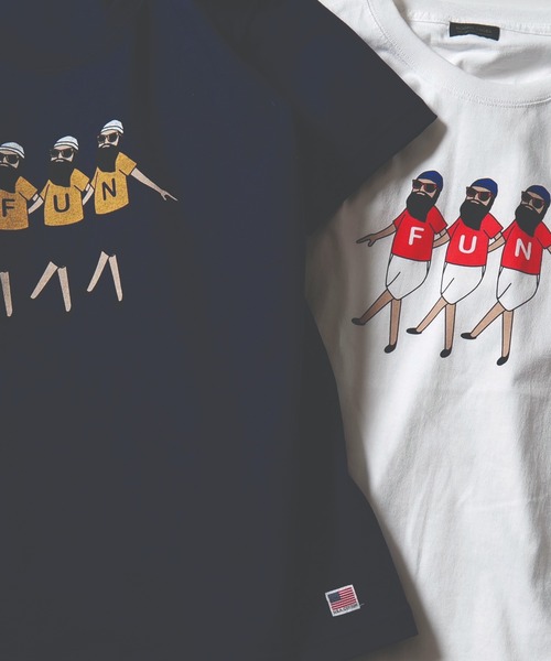 modem design(モデムデザイン)の「MODEM DESIGN モデムデザイン FUN OJISAN Tee Tシャツ(Tシャツ/カットソー・メンズ・ホワイト/ネイビー・SMALL/MEDIUM/LARGE/X-LARGE)」の4枚目の写真