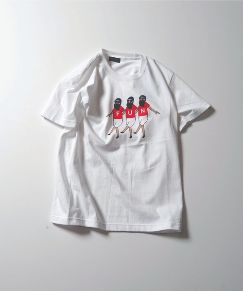 modem design(モデムデザイン)の「MODEM DESIGN モデムデザイン FUN OJISAN Tee Tシャツ(Tシャツ/カットソー・メンズ・ホワイト/ネイビー・SMALL/MEDIUM/LARGE/X-LARGE)」の10枚目の写真