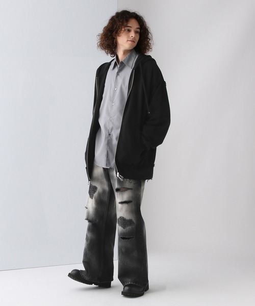 HARE(ハレ)の「TRオーバーシャツ(HARE)(シャツ/ブラウス・メンズ・ホワイト/ブラック/グレー/ブルー/グレー系その他/ブラック系その他/ホワイト系その他/レッド/ブルー系その他/パープル/ブラウン/パープル系その他・SMALL/MEDIUM/LARGE)」の21枚目の写真