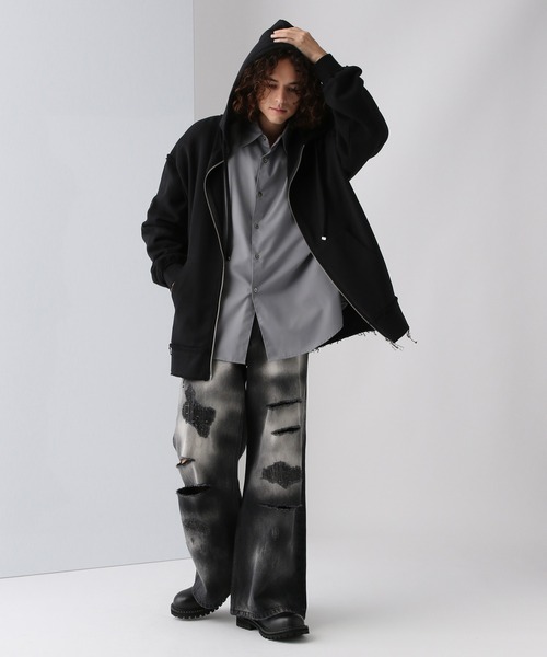 HARE(ハレ)の「TRオーバーシャツ(HARE)(シャツ/ブラウス・メンズ・ホワイト/ブラック/グレー/ブルー/グレー系その他/ブラック系その他/ホワイト系その他/レッド/ブルー系その他/パープル/ブラウン/パープル系その他・SMALL/MEDIUM/LARGE)」の20枚目の写真