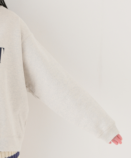 B.C STOCK（ベーセーストック）の「ロゴプリントスウェット（スウェット・レディース・ライトグレー・FREE）」の10枚目の写真