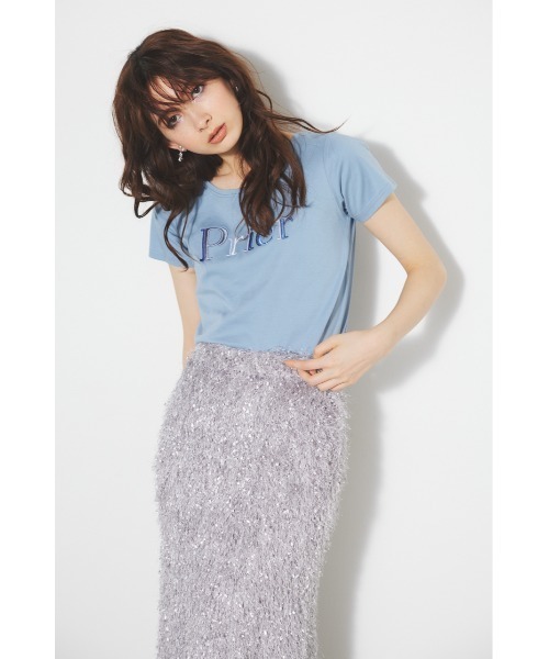 rienda（リエンダ）の「PRieR Tシャツ 春服（Tシャツ/カットソー・レディース・イエロー/ホワイト/ピンク/ブルー/ブラック・FREE）」の3枚目の写真