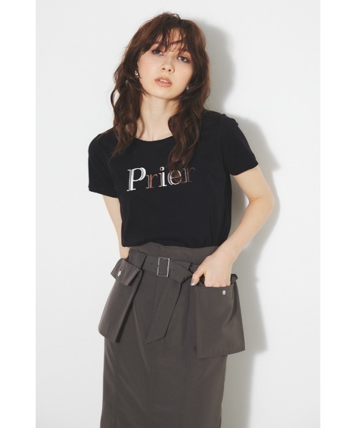 rienda（リエンダ）の「PRieR Tシャツ 春服（Tシャツ/カットソー・レディース・イエロー/ホワイト/ピンク/ブルー/ブラック・FREE）」の11枚目の写真