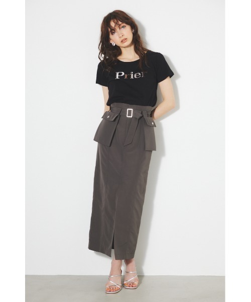 rienda（リエンダ）の「PRieR Tシャツ 春服（Tシャツ/カットソー・レディース・イエロー/ホワイト/ピンク/ブルー/ブラック・FREE）」の12枚目の写真