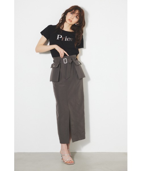 rienda（リエンダ）の「PRieR Tシャツ 春服（Tシャツ/カットソー・レディース・イエロー/ホワイト/ピンク/ブルー/ブラック・FREE）」の13枚目の写真