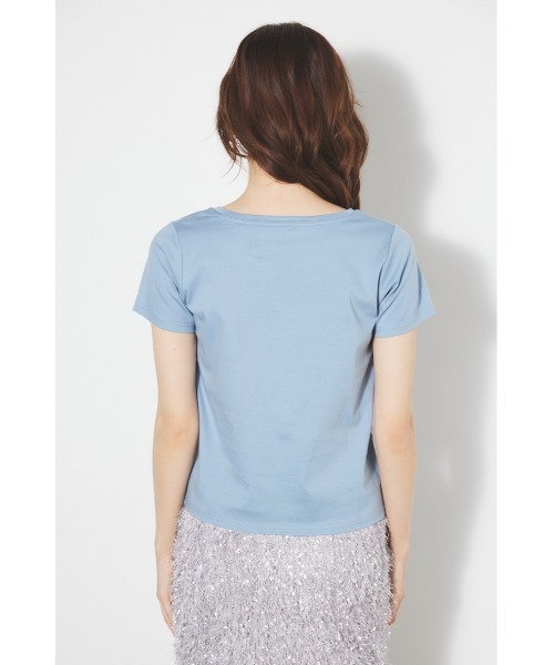 rienda（リエンダ）の「PRieR Tシャツ 春服（Tシャツ/カットソー・レディース・イエロー/ホワイト/ピンク/ブルー/ブラック・FREE）」の22枚目の写真